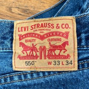 Men’s Levi’s 550 jeans